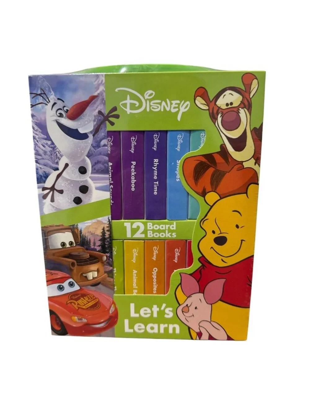Disney Let's Learn 12 Board Books Box Set For Kids With Pixar Characters